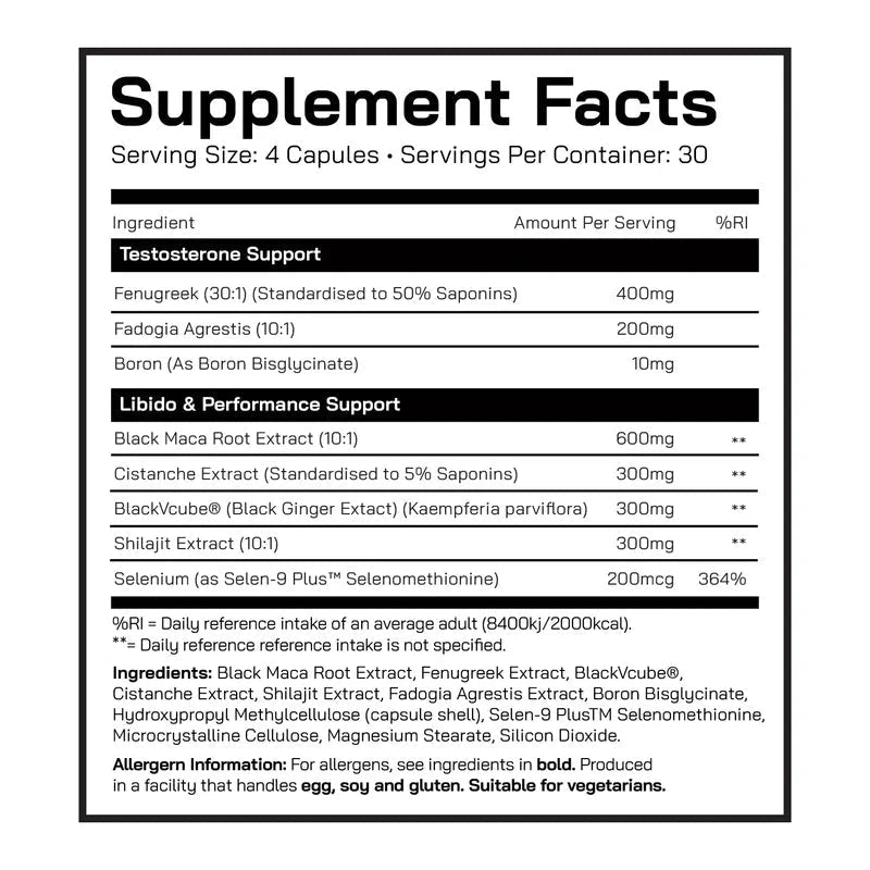 DNA Sports Man Up! Male Health Support 120 Capsules