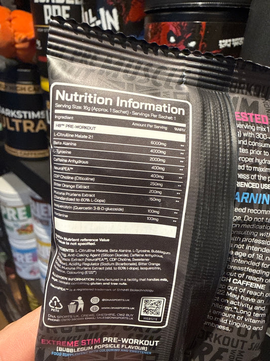 DNA Sports H8 Pre Workout Sample 16g