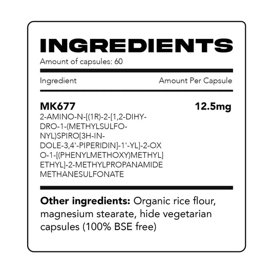 Wartorn Labz MK677 (12.5mg 60 Capsules)