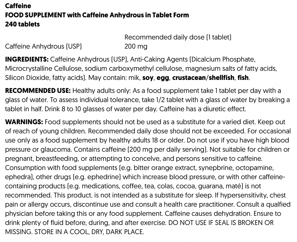 Mutant Caffeine Capsules, 240 Capsules