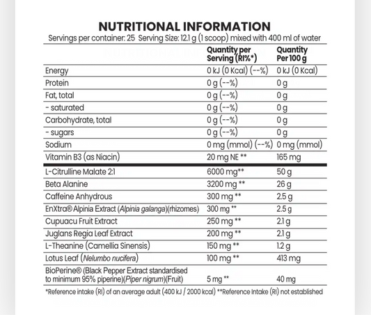 Chaos Crew Bring The Chaos Pre Workout 25 Servings