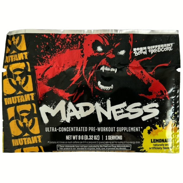 Mutant Madness Pre Workout Sample Lemonade Flavour (1 Serving)