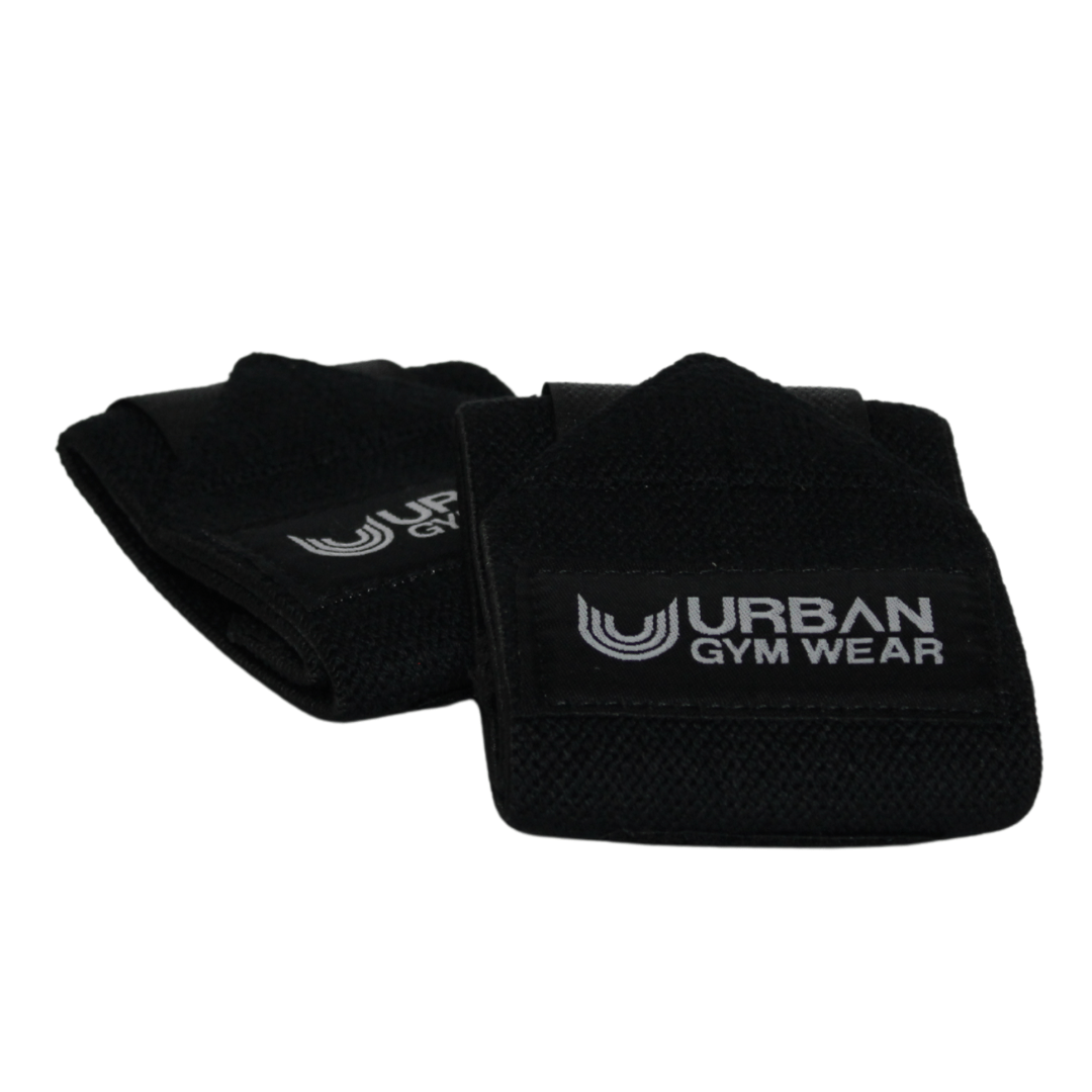 Urban Gym wear Wrist Straps Black