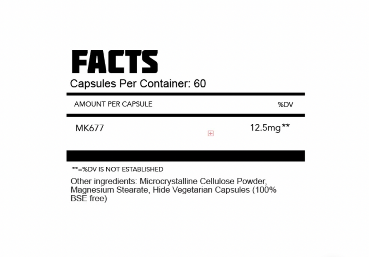 Thoroughbred Labs MK677 12.5mg 60 Capsules