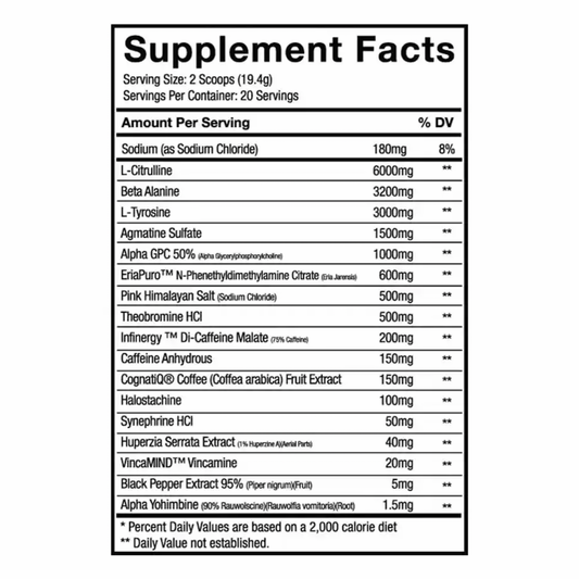 Vices & Vibes Smack V2 Pre Workout 20 Servings (US Import)