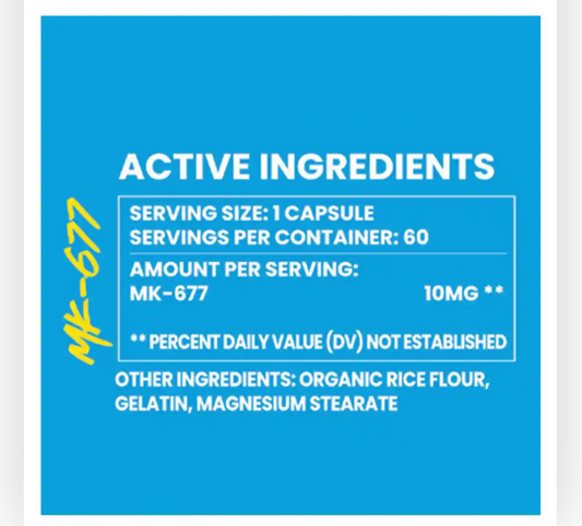 Project X MK677 10mg 60 Capsules