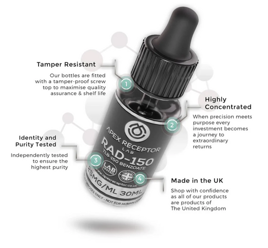 Apex Receptor Liquid RAD150 25mg X 30ml