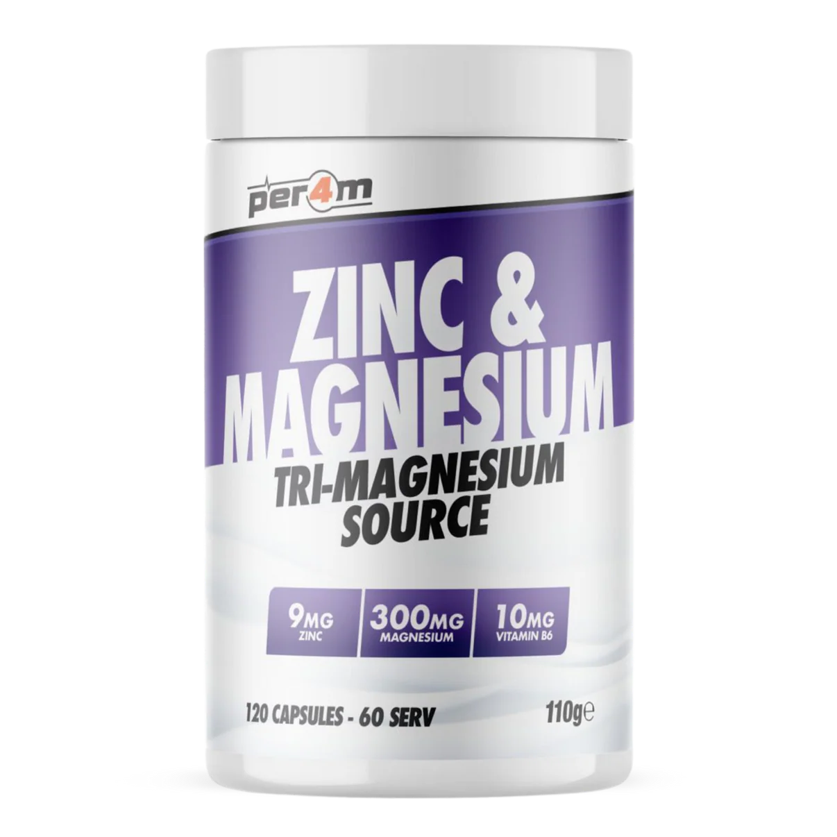 Per4m Zinc & Magnesium Capsules 120 Capsules 60 Servings