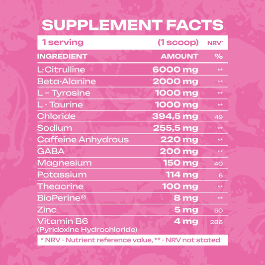 Veiny Galaxy Crazy Bitch Limited Edition Pre Workout 25 Servings 390g