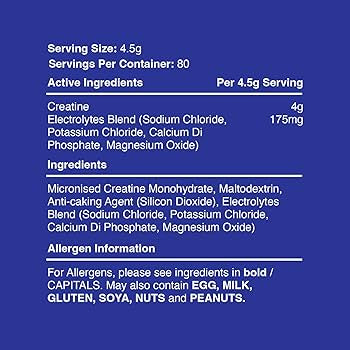 Warrior Creatine + Electrolytes 80 Servings 360g