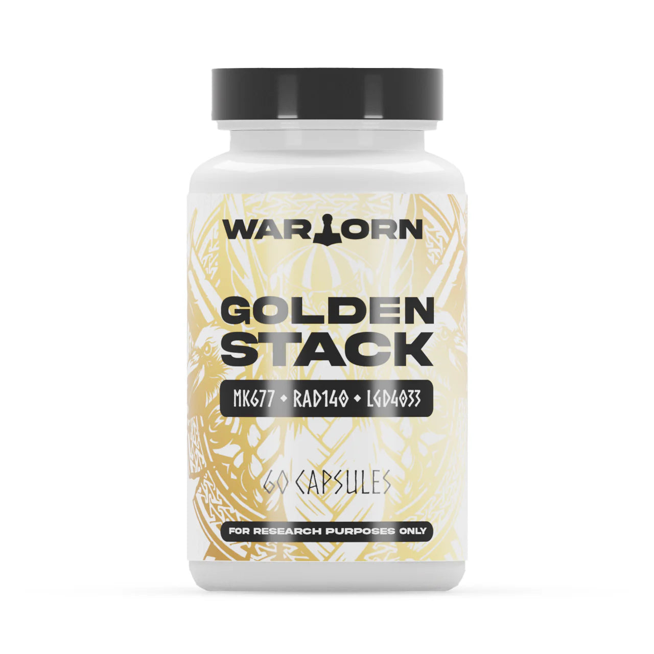 Wartorn Labz Golden Stack (MK677, RAD140, LGD4033) 60 Capsules