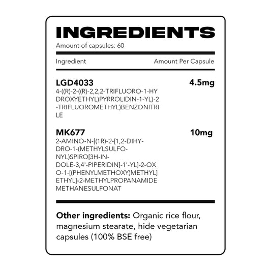 Wartorn Labz MK677 & LGD4033 Stack 60 Capsules