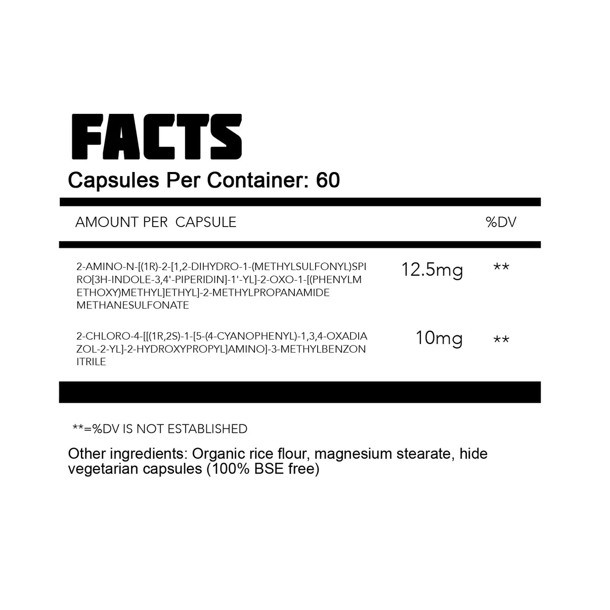 Thoroughbred Labs MK677 & RAD140 Stack 60 Capsules