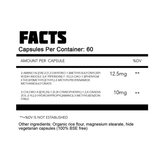 Thoroughbred Labs MK677 & RAD140 Stack 60 Capsules