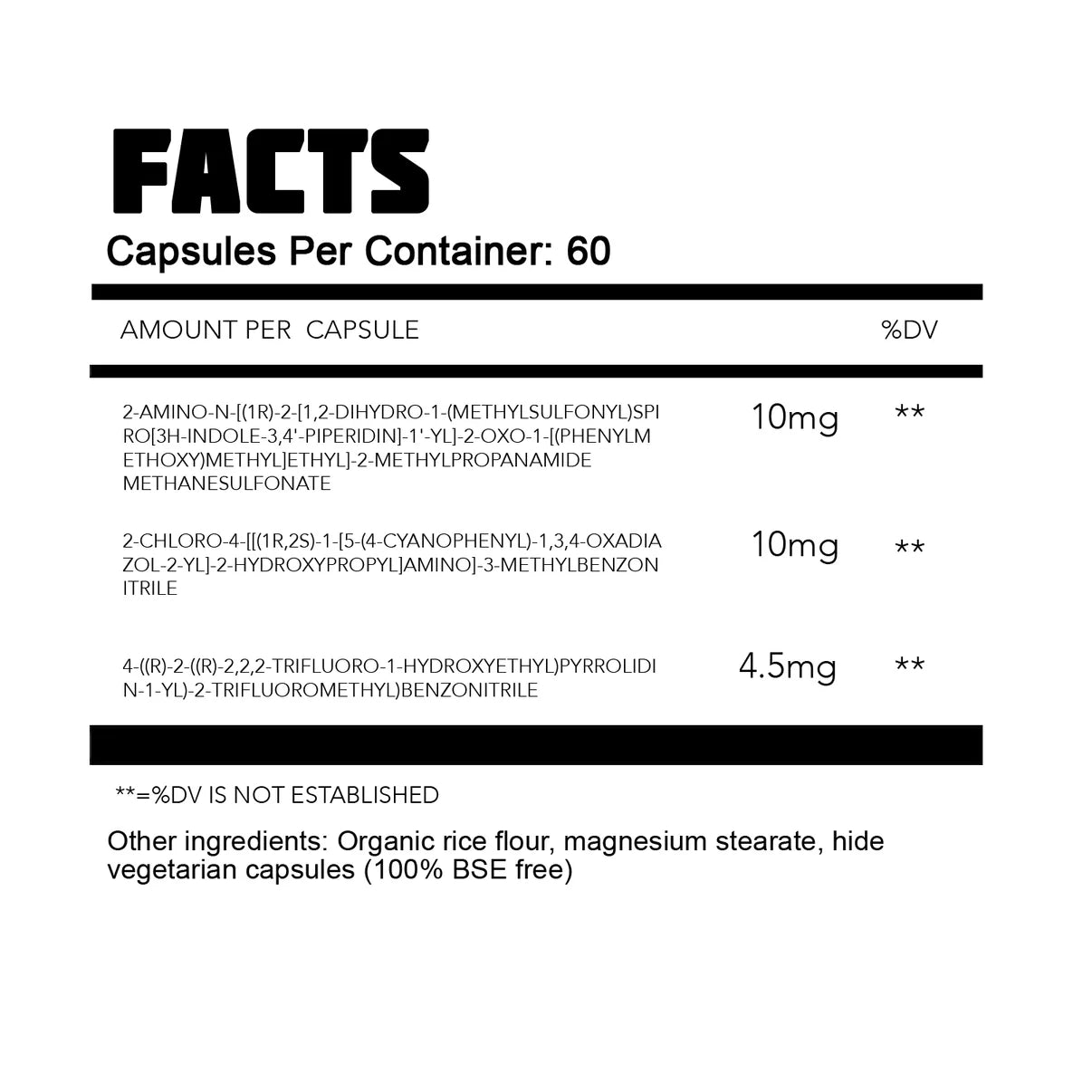 Thoroughbred Labs Tri-Stack (MK677, RAD140, LGD4033) 60 Capsules