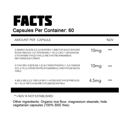 Thoroughbred Labs Tri-Stack (MK677, RAD140, LGD4033) 60 Capsules