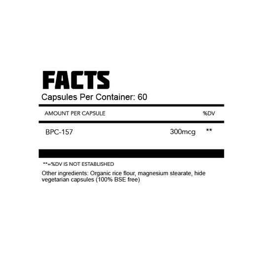 Thoroughbred Labs BPC157 60 Capsules