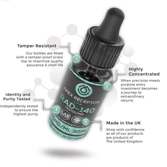 Apex Receptor Liquid RAD140 25mg / 30ml