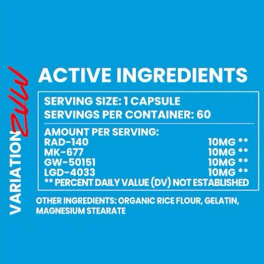 Project X Zulu (RAD140, MK677, GW501516, LGD4033) 60 Capsules