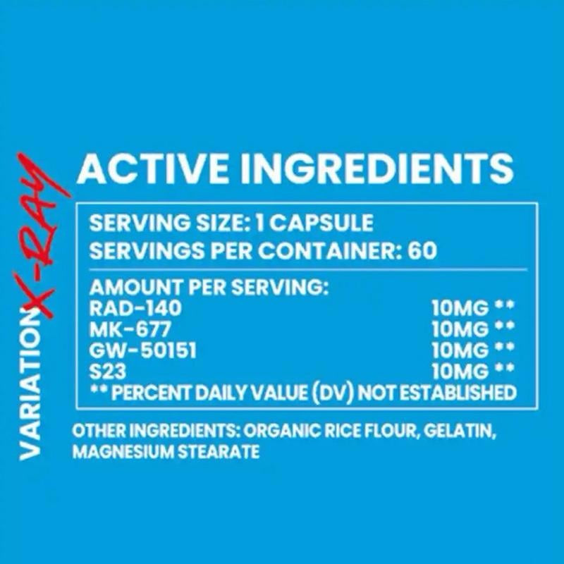 Project X X-Ray (RAD140, MK677, GW501516, S23) 60 Capsules