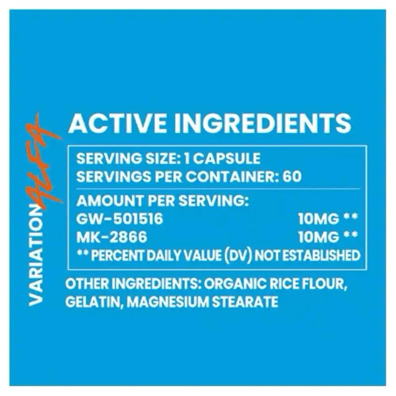 Project X Alfa (GW501516, MK2866) 60 Capsules