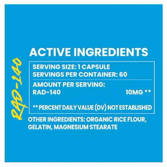 Project X RAD140 10mg 60 Capsules