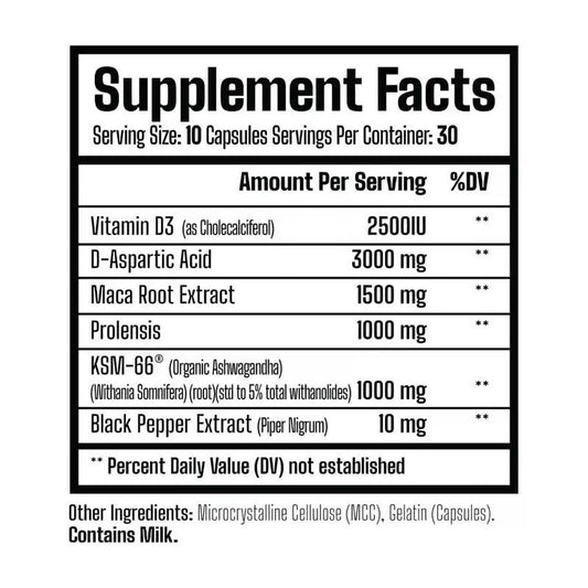 Muscle Rage King Test Extreme Test Booster 300 Capsules