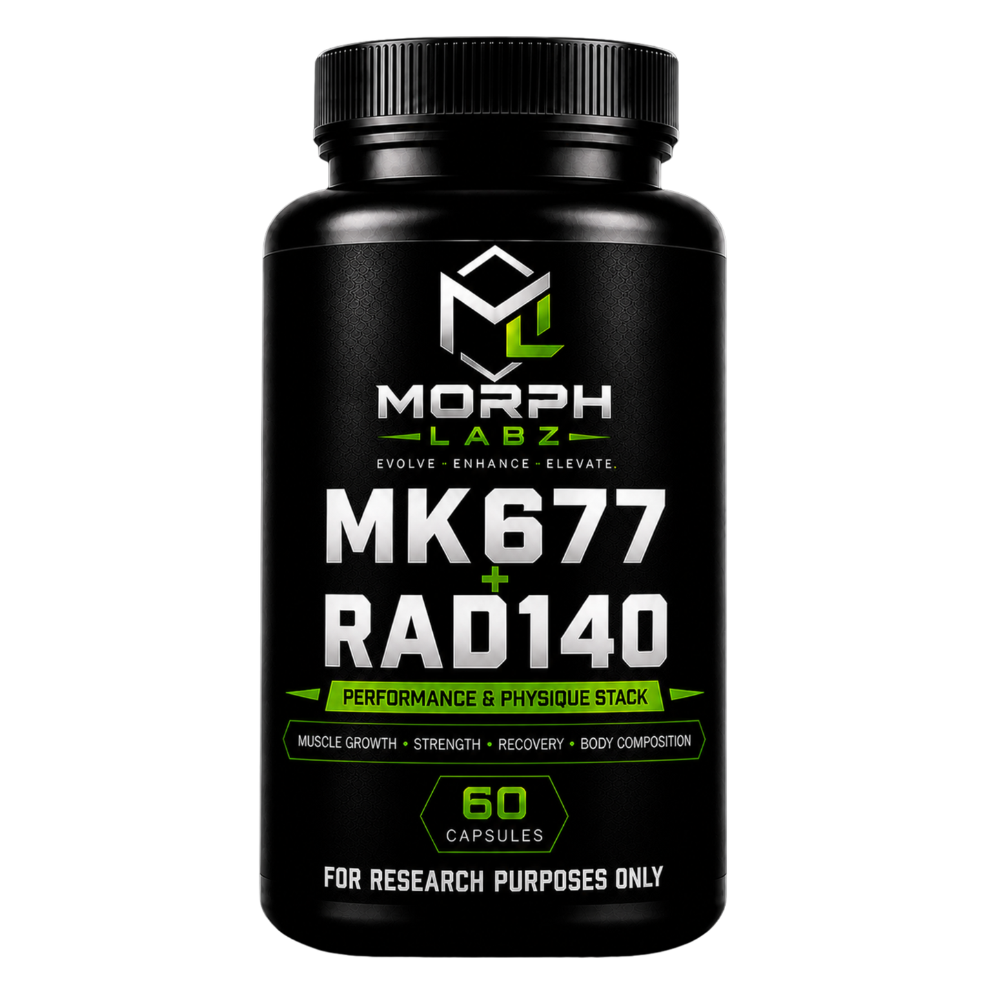 Morph Labz MK677 & RAD140 Stack 60 Capsules