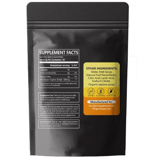 Pro Gym Supplements Shilajit Gummies Mixed Berry Flavour 30 Servings