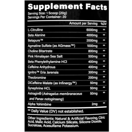 Kilo Labs Stim Thugga Pre Workout 20 Servings