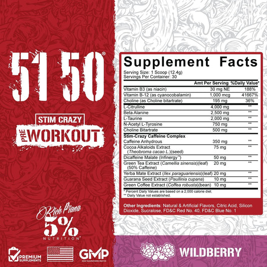 5% Nutrition 5150 Pre Workout 30 Servings