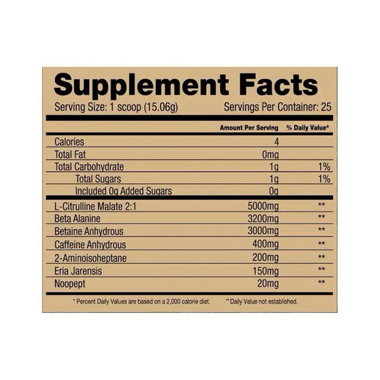 Scary Hours Pre Workout (US Import) 25 Servings