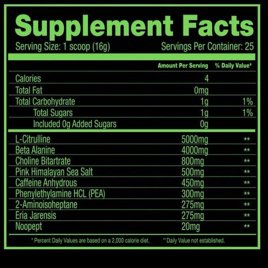 Scary Hours Limited Edition Pre Workout 400g 25 Servings