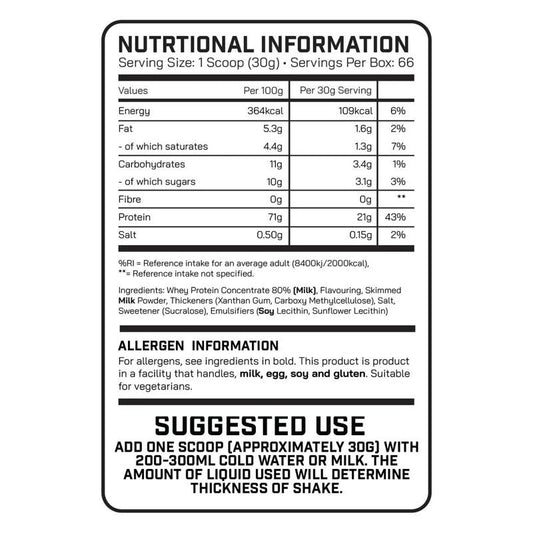 DNA Sports Advanced Whey Protein 2KG