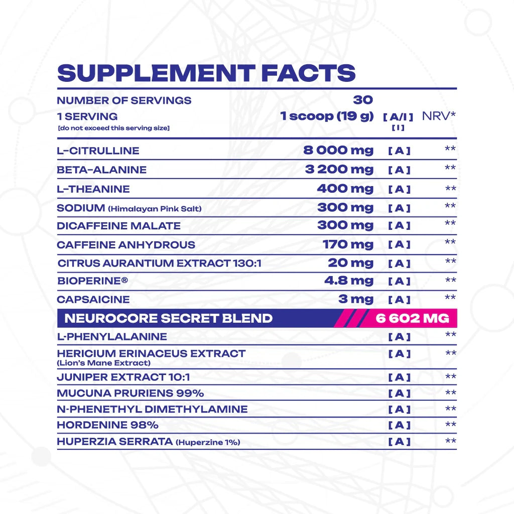 Veiny Galaxy Hyperion-X1 Pre Workout 30 Servings