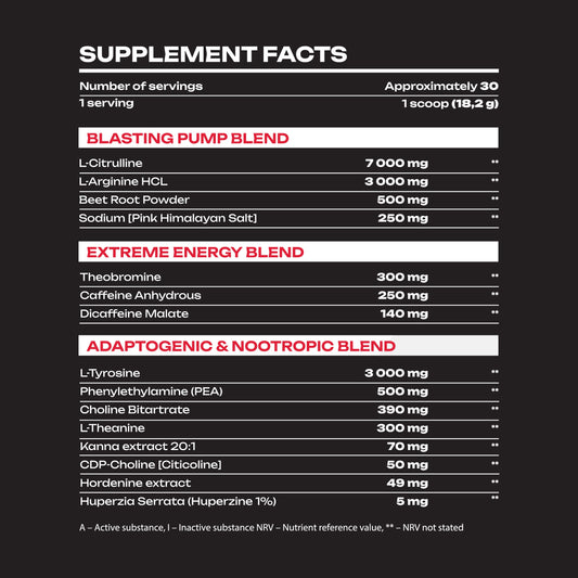 Veiny Galaxy Andromeda On Crack Pre Workout 30 Servings