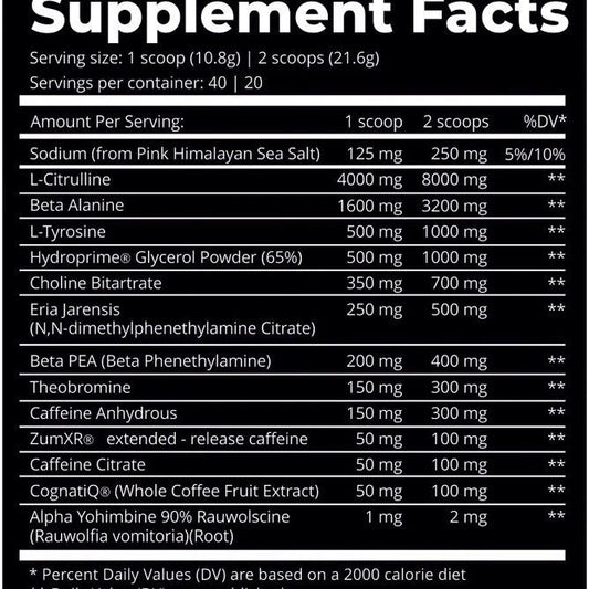 Dark Labs Crack Reloaded 40/20 Servings