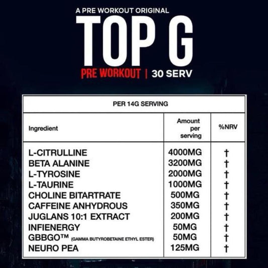 Top P Pre Workout 30 Servings