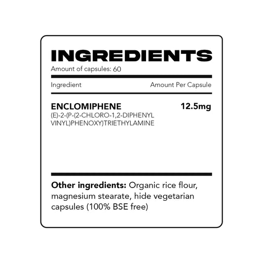 Enclomiphene Citrate by Wartorn Labs 12.5mg 60 Capsules