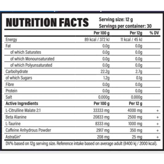 Rocket Ride V2 Pre Workout 30 Servings