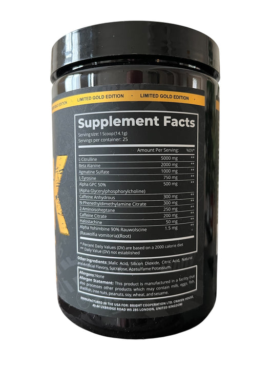 Dark Labs Crack Gold Edition Pre Workout 25 Servings