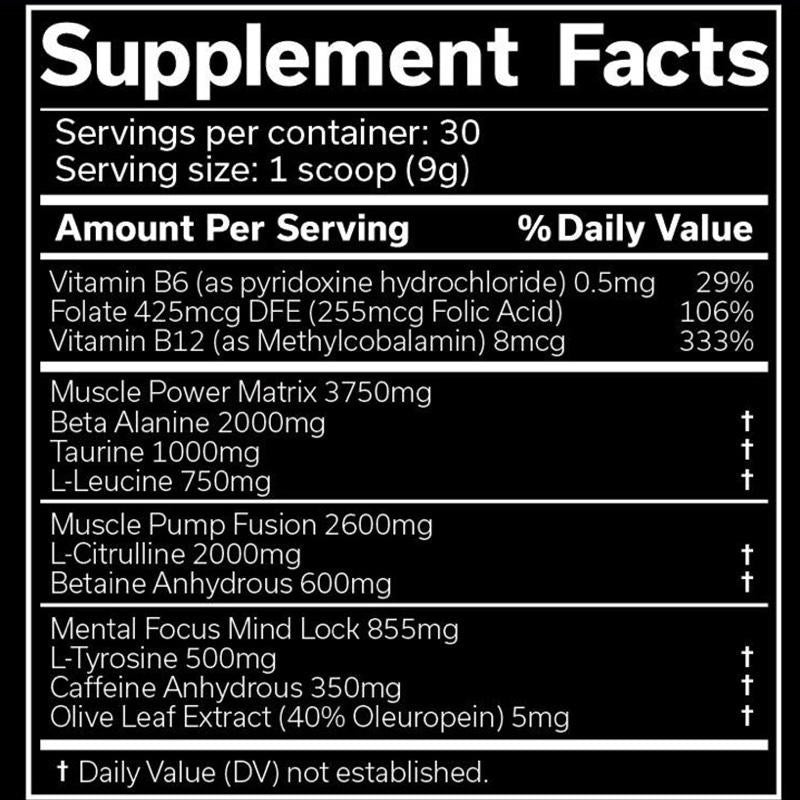 JNX Sports The Shadow! pre Workout 30 Servings