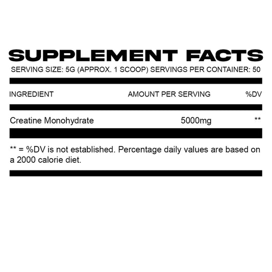 Wartorn Creatine Monohydrate 50 Servings