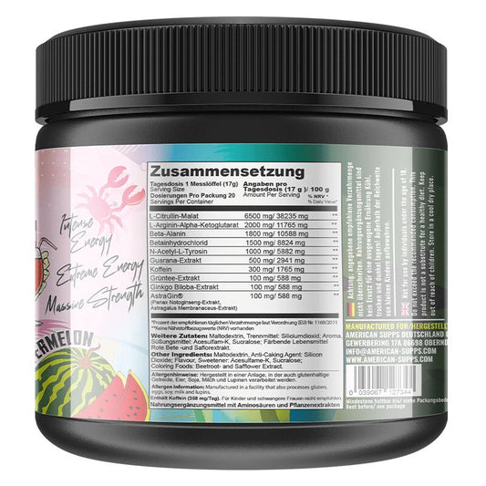 Radical Riot Pre Workout 20 Serving 340g