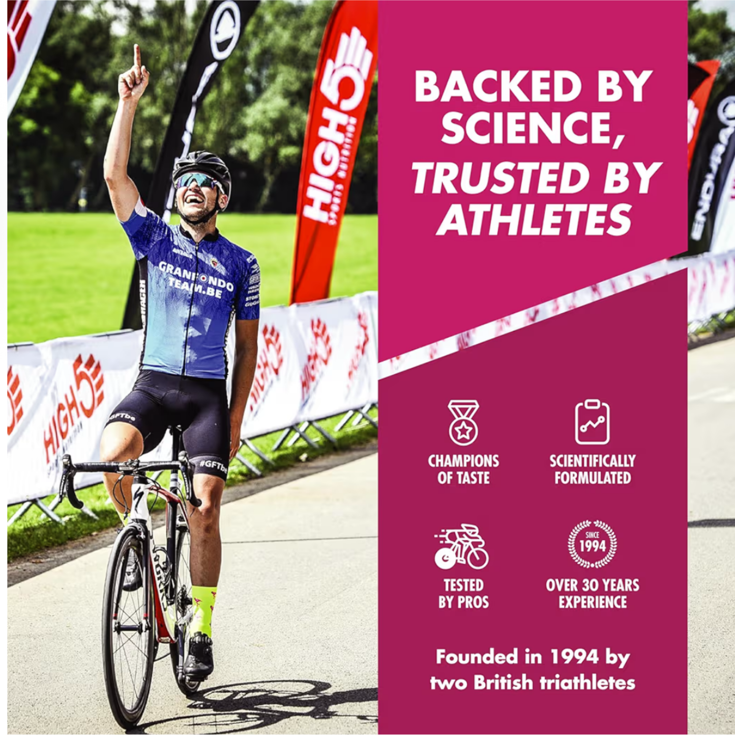 High5 Energy Gels with Electrolytes - (Raspberry, 20 x 60g)