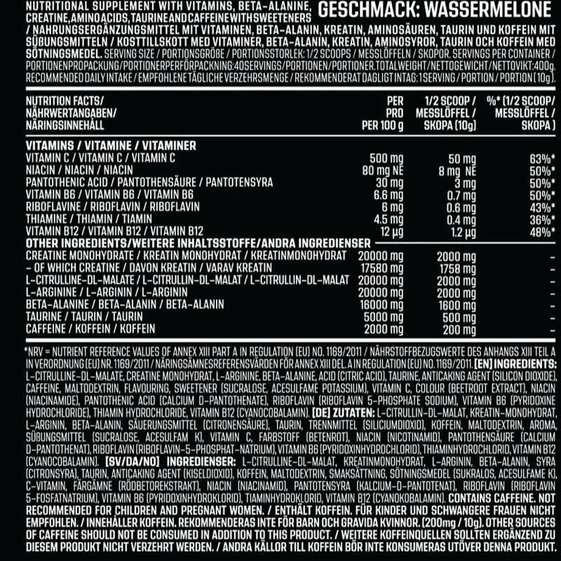 AK-47 Labs Schizo Pre Workout 400g 40 Servings