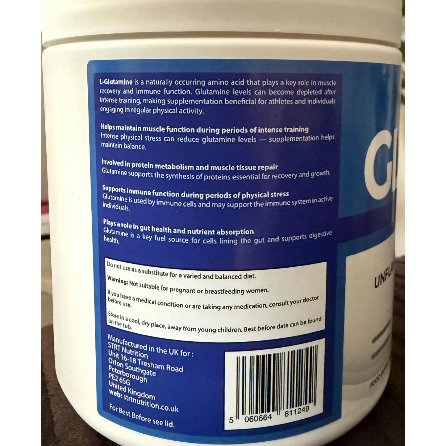STRT Nutrition Glutamine 60 Servings