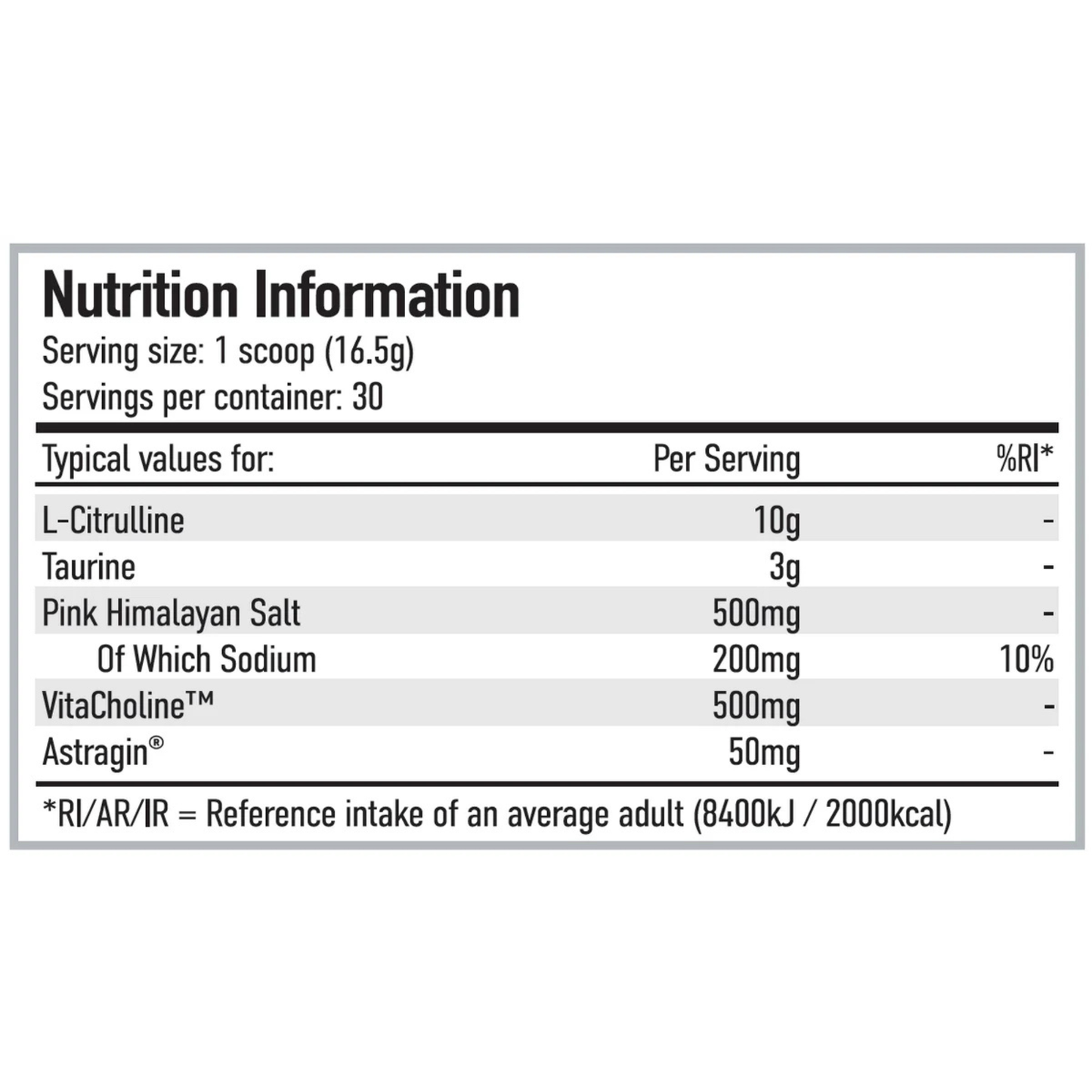 Per4m Pump Non Stim Pre Workout 30 Servings