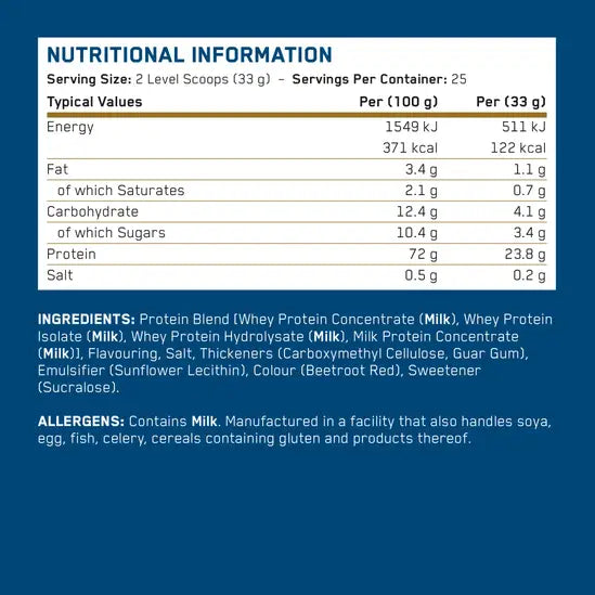 Applied Nutrition Critical Whey 825g 25 Servings + FREE Water Bottle 1ltr