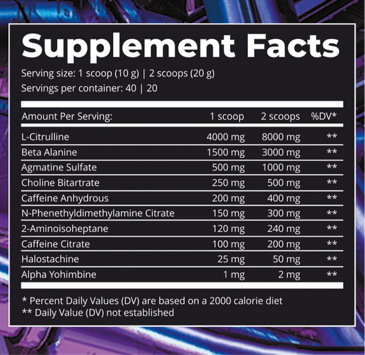 Dark Labs Crack Purple DMHA 40/20 Servings